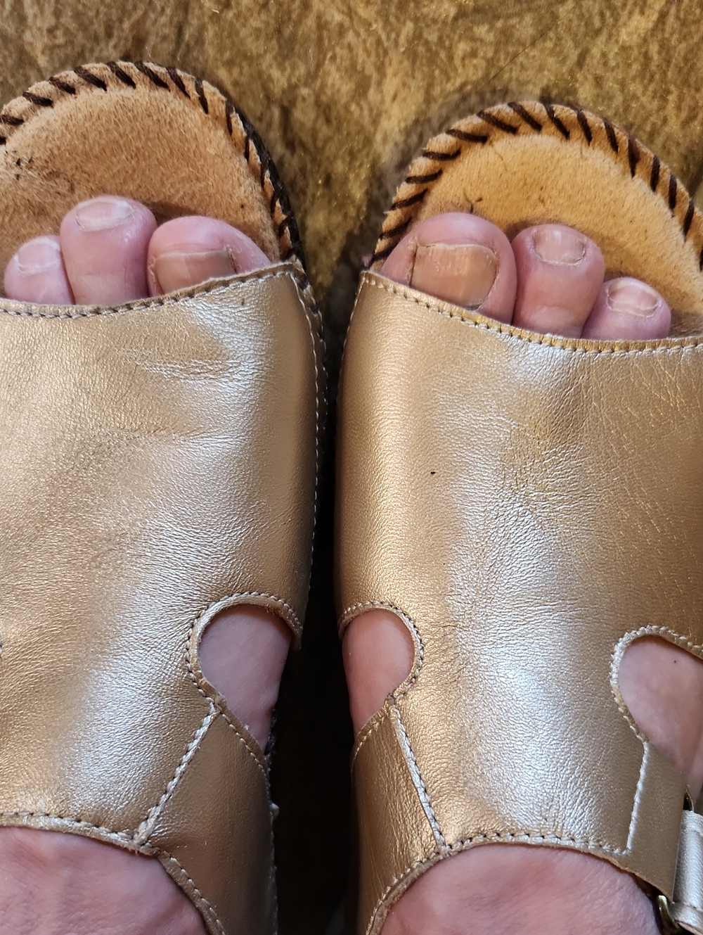 Naturalizer Gold Sandals 9